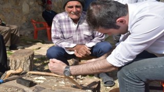 Kaymakam Mete, Sason Bitlis sınırındaki köylerde vatandaşlarla bir araya geldi