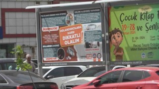 Kayseride bilboardlu dolandırıcılık uyarısı