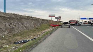 Kayseride kazada paramparça olan aracın sürücüsü hayatını kaybetti