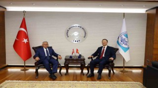 Kırgızistan Ankara Büyükelçisi Kazakbaevden Başkan Büyükkılıça ziyaret