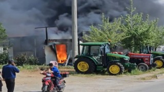 Konteynerde çıkan yangın paniğe neden oldu