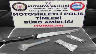 Kütahyada ticari takside uyuşturucu ele geçirildi