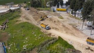 Lojistik Merkezi için yol yapım çalışmaları sürüyor