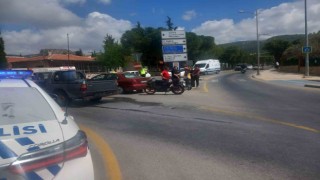 Menteşede trafik kazası 1 yaralı
