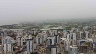 Mersin toz bulutu altında