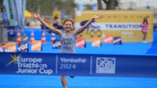 Mersinde Avrupa Triatlon Genç Kadınlar ve Genç Erkekler Kupası yapıldı