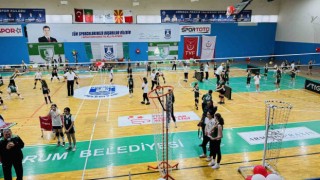 Minik sporcular, voleybol şenliğinde buluştu