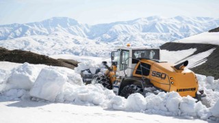 Muşta karla mücadele ekipleri 4 ayda 23 bin kilometre yol açtı