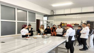 Öğrenciler aşçılık mesleğini öğrendi