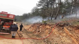 Örtü yangını büyümeden söndürüldü