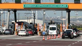 Osman Gazi Köprüsünde bayram tatili yoğunluğu