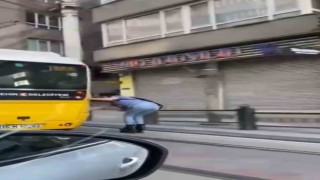 Patenli gencin yürekleri ağza getiren yolcuğu kamerada