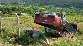 Pikap Takla Attı: 1 Yaralı