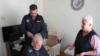 Pursaklar Belediyesinden evde berber hizmeti