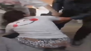 Saç saça kavga kamerada