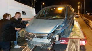 Samsunda otomobil tır ile çarpıştı: 1 yaralı