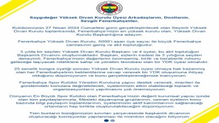 Sevil Becan, Fenerbahçe Yüksek Divan Kurulu Başkanlığına aday olduğunu duyurdu