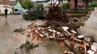 Şiddetli yağış ve fırtına Köşkte de etkisini gösterdi