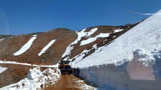 Siirtte kaya parçaları ve kar yolları kapattı, ekiplerin çalışmaları sonucu yol ulaşıma açıldı