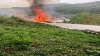 Sinopta 2 ev yanarak kül oldu