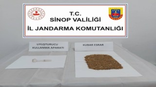 Sinopta 83 gram kubar esrar ele geçirildi