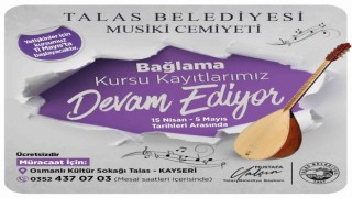 Talas Musiki Cemiyetinde bağlama kursu