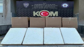 Tekirdağda 275 bin adet dolu makaron ele geçirildi