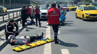 TEM Otoyolunda kaza: Yaralılar acı içerisinde yerde kıvrandı, sürücü ve eşi panik yaşadı