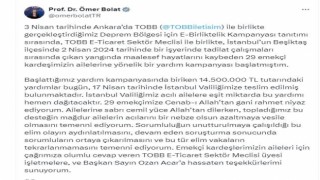 Ticaret Bakanı Bolat açıkladı: Beşiktaştaki yangın faciasında hayatını kaybeden 29 işçi için 14 milyon 500 bin TL toplandı