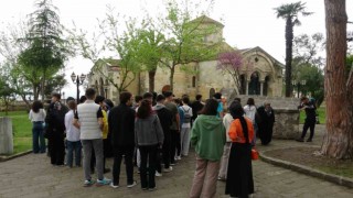 Trabzondaki Ayasofya Camiine yoğun ilgi