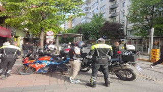 Trafik kurallarına uymayan 41 motosiklet ve motorlu bisiklet sürücüsüne ceza kesildi