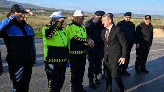 Vali Ergün, bayram arifesinde trafik denetimine katıldı