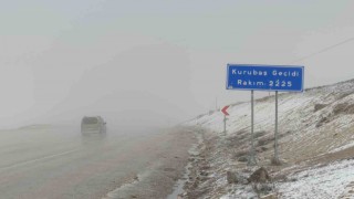 Vanda Kurubaş Geçidinde yoğun sis etkili oldu