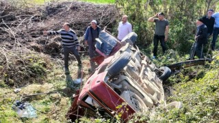 Vezirköprüde trafik kazası: 2 yaralı