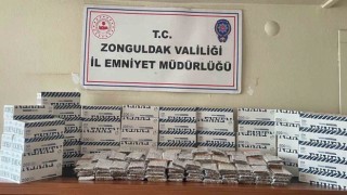 Zonguldakta 24 bin adet makaron ele geçirildi