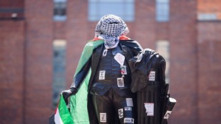 ABDdeki George Washington Üniversitesinde Filistine destek protestoları 8. gününde