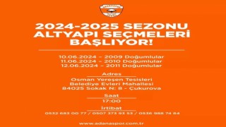 Adanasporda yeni sezonun altyapı seçmeleri başlıyor