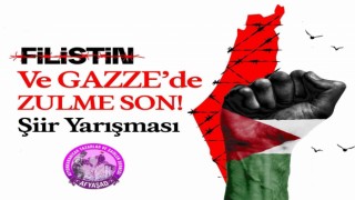 AFYAŞAD, Filistinde ki zulme şiirle dikkat çekecek