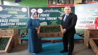 Ağrıda 500 işletmeye 250 sebze fidesi dağıtıldı