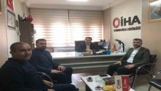 AK Parti İl Başkanı Küçükoğlu, İHA Erzurum Bölge Müdürlüğünü ziyaret etti