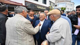 Akar ile Büyükkılıç, Pınarbaşı esnafıyla bir araya geldi