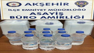 Akşehirde kaçak içki operasyonu