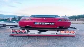 Alanyada drift yapan sürücüye ceza yağdı