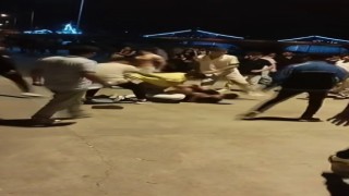 Alanyada iskelede kavga
