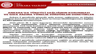 Ankarada 5 ayda 41 bin 403 gıda işletmesi denetlendi, 21 milyon TL ceza kesildi