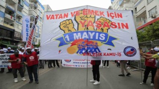 Antalyada 1 Mayıs coşkusu