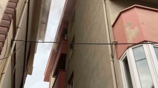 Apartmanda yangını paniği