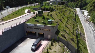 Ayderin çevreci otoparkı hizmete girdi
