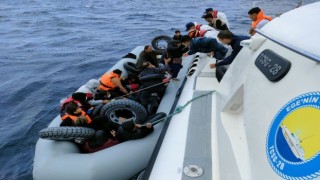 Ayvacık açıklarında 38 kaçak göçmen yakalandı