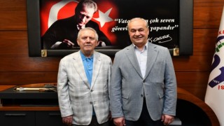 Aziz Yıldırımdan, Başkan Şükrü Erdeme ziyaret